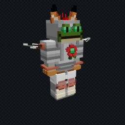 The figure wearing The Menagerie